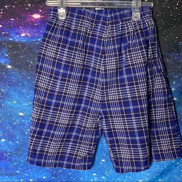 Expressions- Blue Plaid Shorts size 14 - Picture 6 of 8